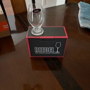 Riedel Crystal Wine Glass with Black and Red Box Set of 2 - New